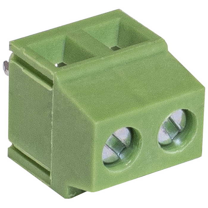 Винтовой модульный клеммный блок RUICHI RG381-3.81-02P ( DG381-3.81-02P / GT381-3.81- 02P ), на плату, 2 контакта, шаг 3.81  мм