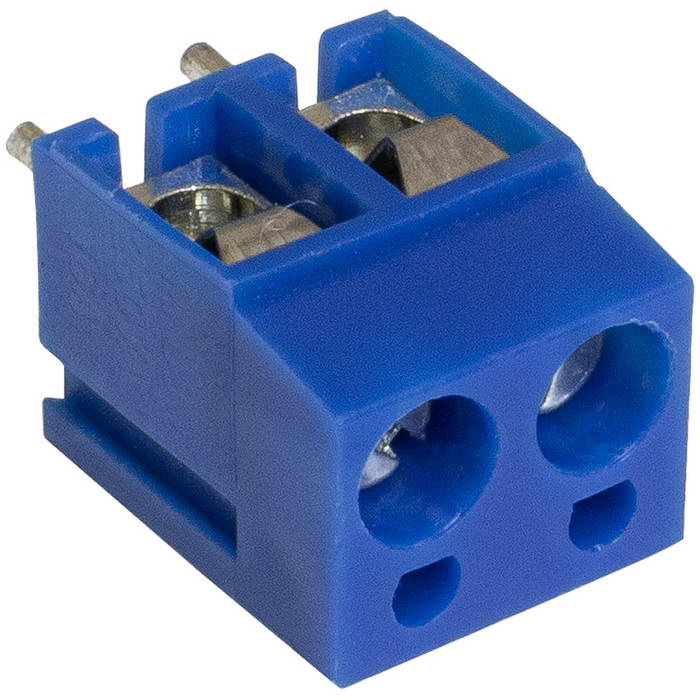 Винтовой модульный клеммный блок RUICHI RG300-5.0-02P ( DG300-5.0-02P / GT300-5.0-02P ),  на плату, 2 контакта, шаг 5.00 мм