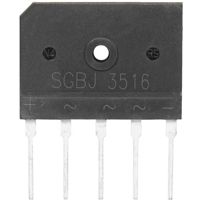 SGBJ3516 RUICHI трехфазный диодный мост 1600 В, 35 А, 35х25х4.6 мм
