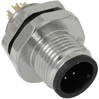 Металлический блочный разъём RUICHI M12-8B, розетка, IP67