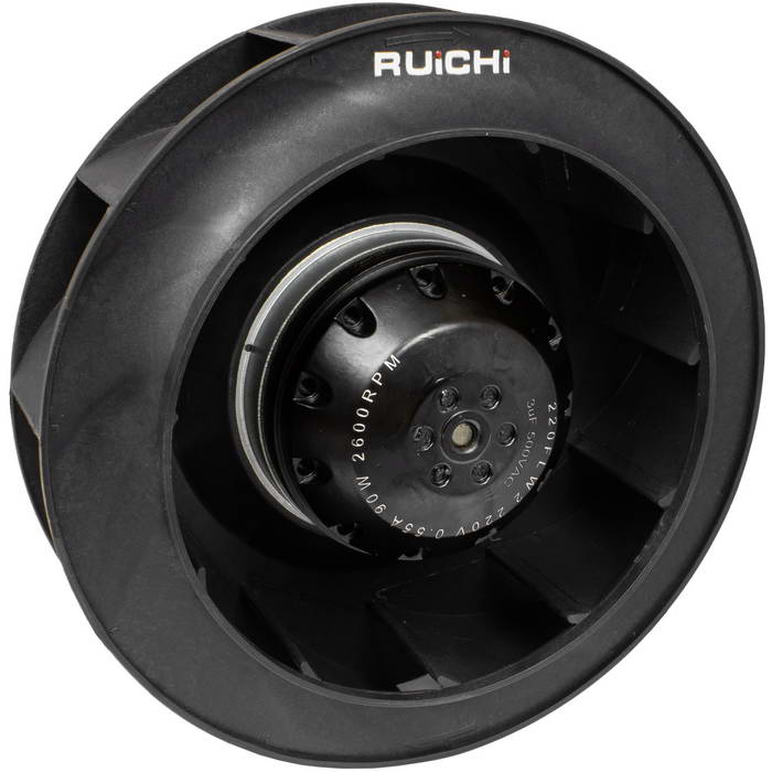 Вентилятор центробежный AC RUICHI RQF 220FLW2, 220В, 2400/2600 об/мин, 524/583 м3/ч, 80/95Вт