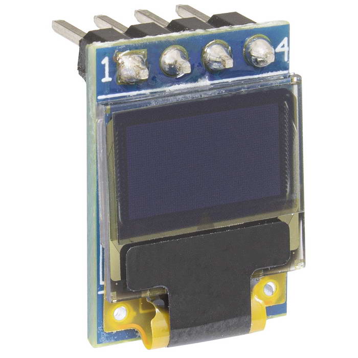 0.42-дюймовый модуль OLED-дисплей RUICHI, DSM-OLED-0.42-4P-W, 72x40 пикселей, I2C,    белый