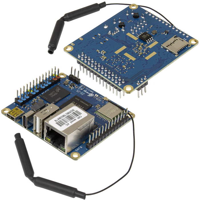 Одноплатный компьютер Orange Pi Zero 3, четырёхъядерный процессор 1,5 ГГц, 4 ГБ ОЗУ,  Wi-Fi и Bluetooth 5.0, поддержка 4K