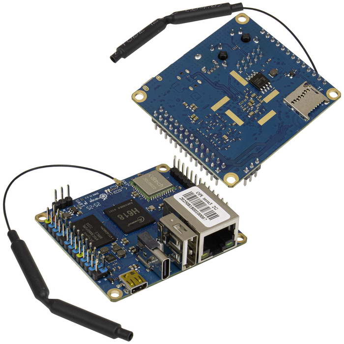 Одноплатный компьютер Orange Pi Zero 3, четырёхъядерный процессор 1,5 ГГц, 2 ГБ ОЗУ,  Wi-Fi и Bluetooth 5.0, поддержка 4K