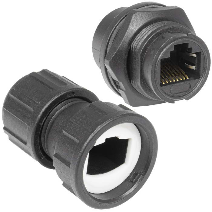 Герметичный круглый разъем для кабеля RUICHI, RJ45B-C-01, байонетное соединение