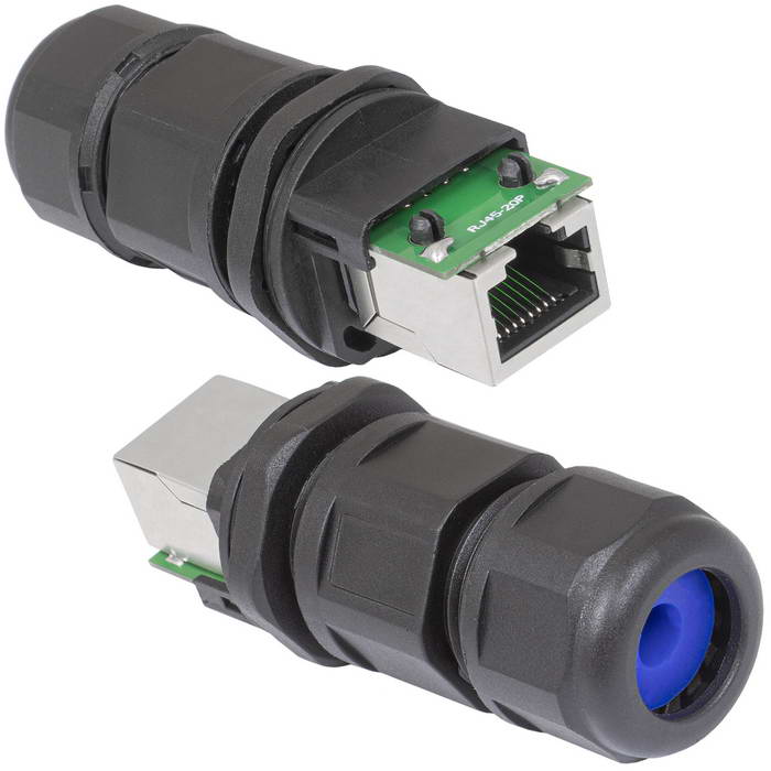 Разъём герметичный RUICHI RJ45-20P ip68