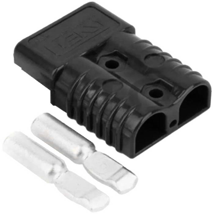 Силовой разъем RUICHI PS-120-R, 120 А, 600 В, -20...+150 °C, корпус PC UL94 V-0 черный, тип  Андерсон