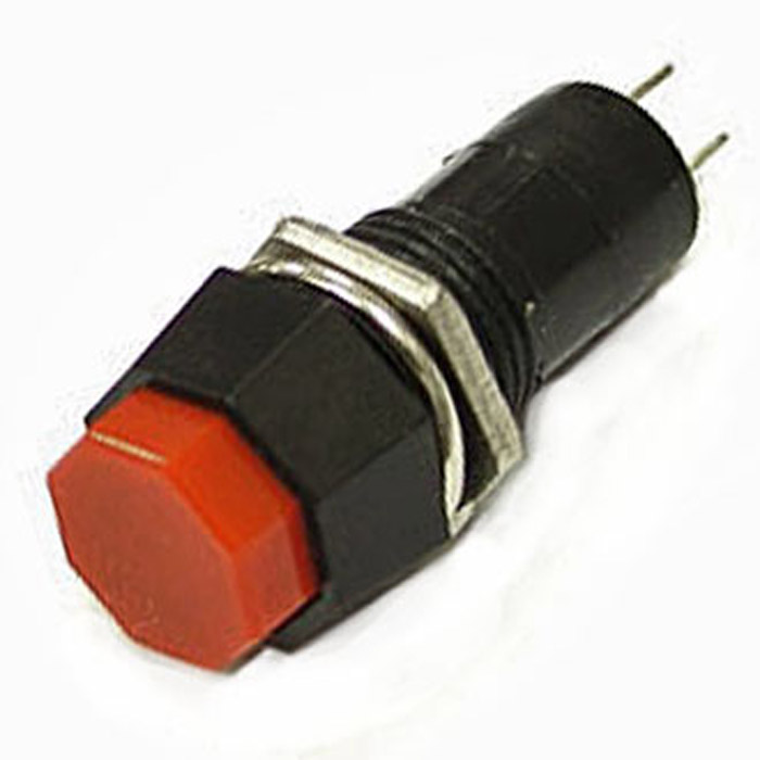 Кнопочный переключатель RUICHI PBS-14A, ON-OFF, красный