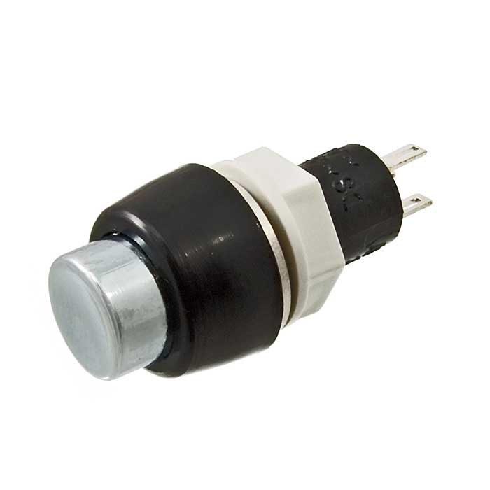 Кнопочный переключатель RUICHI PBS-20A-2, ON-OFF, металлический
