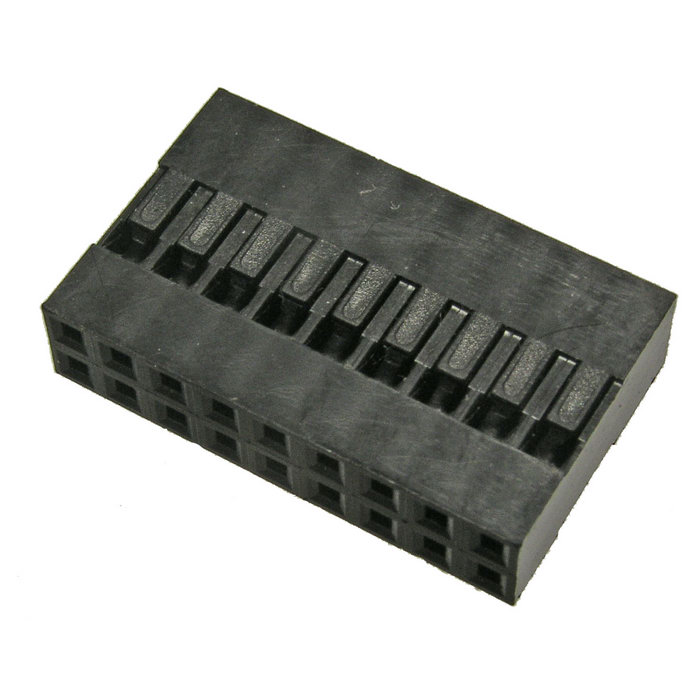 Гнездо для плат 2.54 мм RUICHI BLD 2x09 (BLD-18), 18 контактов
