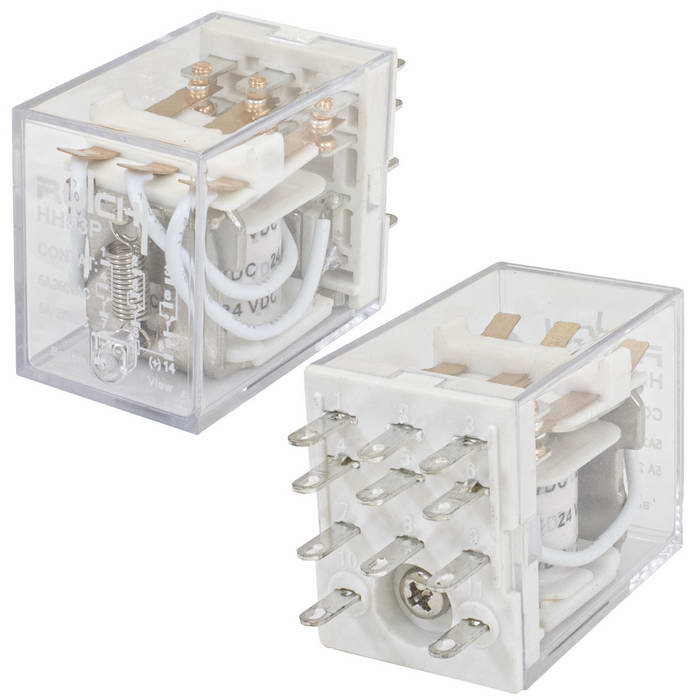 Электромагнитное реле RUICHI 4453(18F)-3 (HH53P) 24VDC 5А, 3C: 3PDT