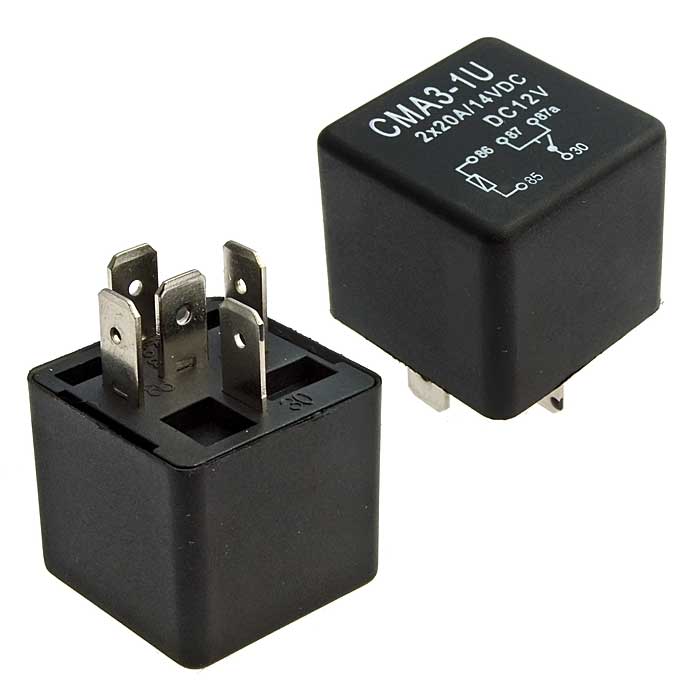 Электромагнитное реле RUICHI CMA3-1U 12VDC (792H) 40A, Form U (OFF-ON