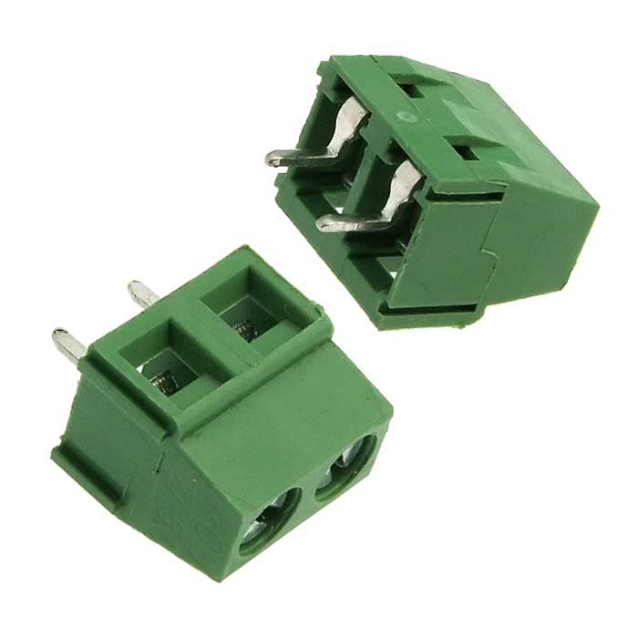 Винтовой клеммный блок RUICHI XY304V-A-02P на 2 клеммы M3.0, шаг 5 мм, лифт, 12 А, 26 -14  AWG