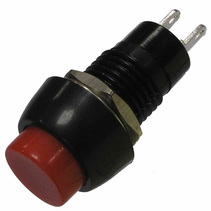 Кнопочный переключатель RUICHI PBS-20B-2, OFF-ON, красный