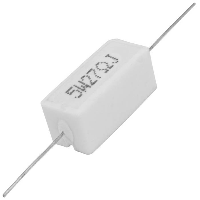 Мощный постоянный резистор RUICHI RX27-1 27 Ом 5W 5% / SQP5, керамо-цементный  корпус