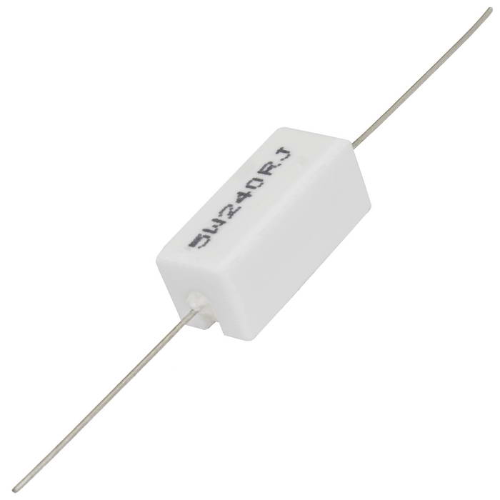 Мощный постоянный резистор XIN HUA RX27-1 240 Ом 5W 5% / SQP5, керамо-цементный  корпус