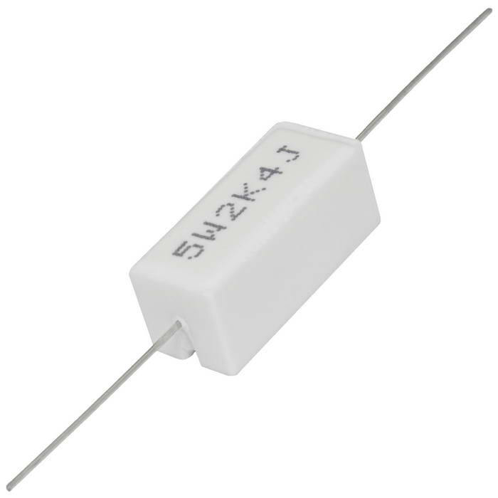 Мощный постоянный резистор XIN HUA RX27-1 2.4 кОм 5W 5% / SQP5, керамо-цементный  корпус