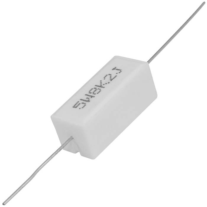 Мощный постоянный резистор XIN HUA RX27-1 8.2 кОм 5W 5% / SQP5, керамо-цементный  корпус