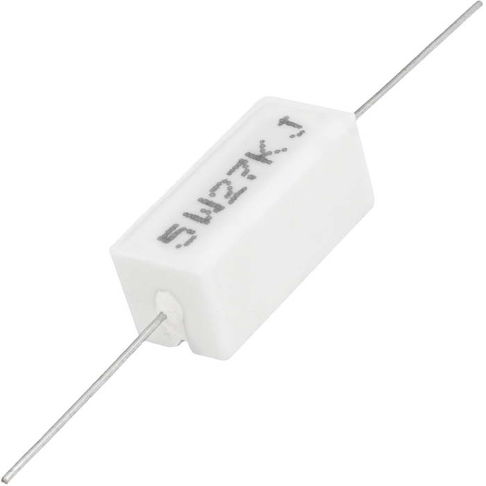 Мощный постоянный резистор XIN HUA RX27-1 27 кОм 5W 5% / SQP5, керамо-цементный  корпус