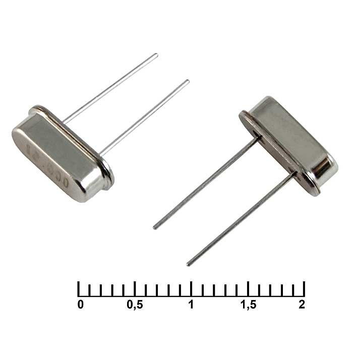 Кварцевый резонатор RUICHI HC49S 12 MHz 20pF 30ppm, монтаж THT
