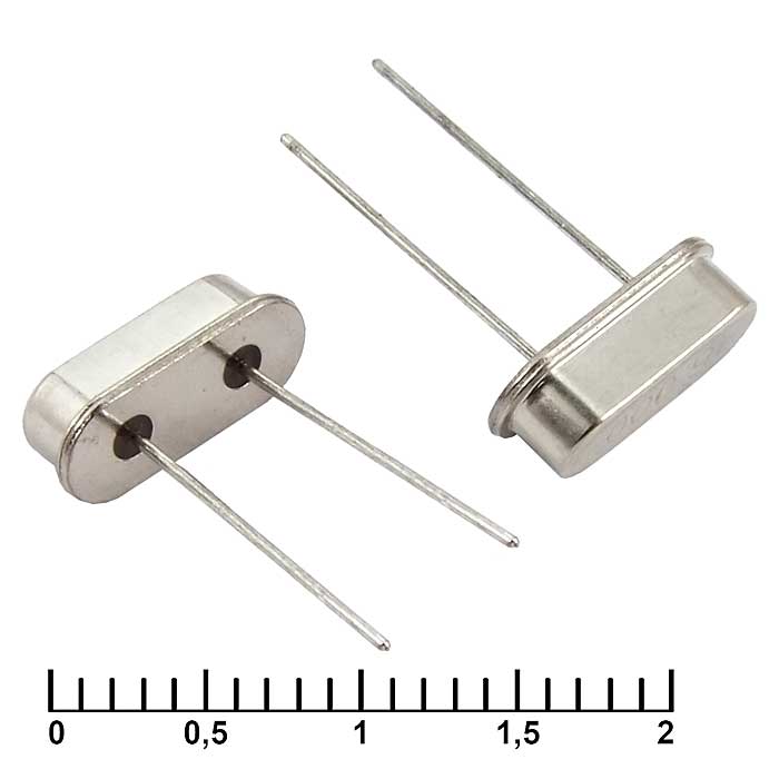 Кварцевый резонатор RUICHI HC49S 27 MHz 16pF 30ppm, монтаж THT