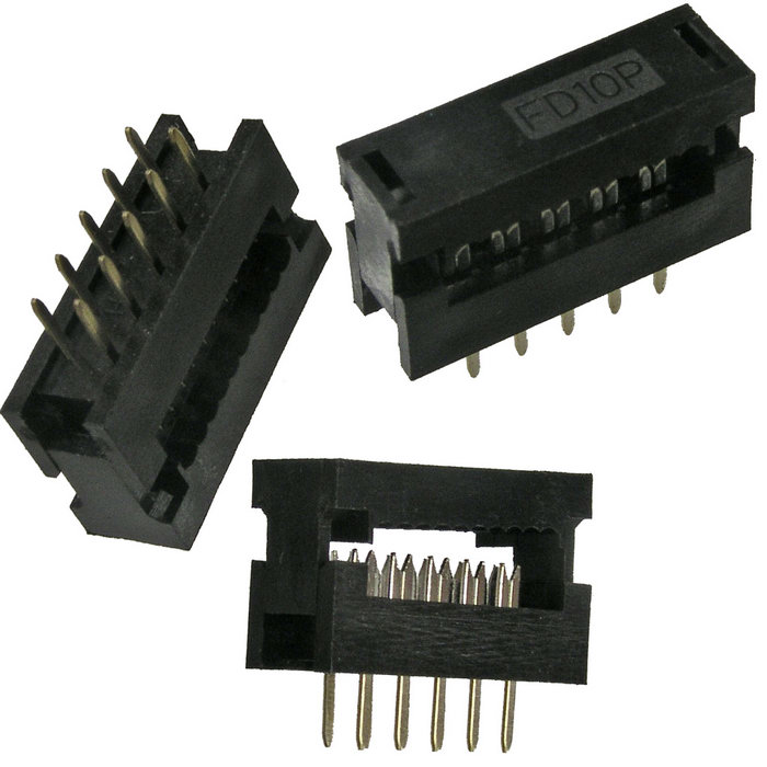 Разъём IDC RUICHI FDC-10, 10 контактов