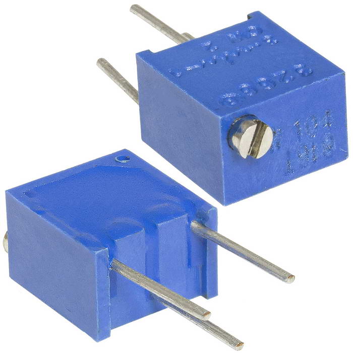 Подстроечный резистор RUICHI 3266W 20K, 15 оборотов