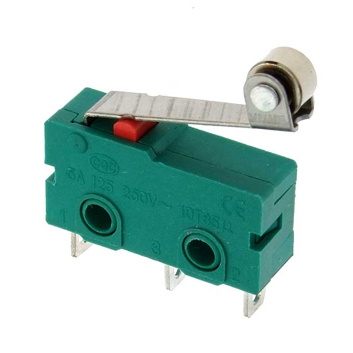 Микропереключатель с планкой и роликом RUICHI MSW-13, ON-(ON), 3 А, 250 В