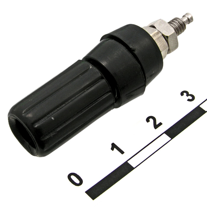 Гнездо RUICHI 10-0021 Zinc чёрныйъ, монтаж на гайку