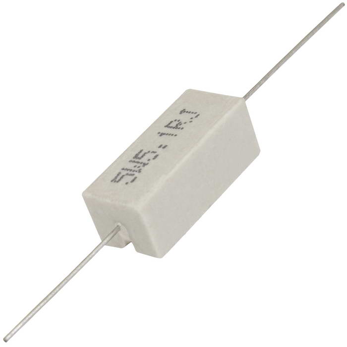 Мощный постоянный резистор RUICHI RX27-1 5.1 Ом 5W 5% / SQP5, керамо-цементный   корпус