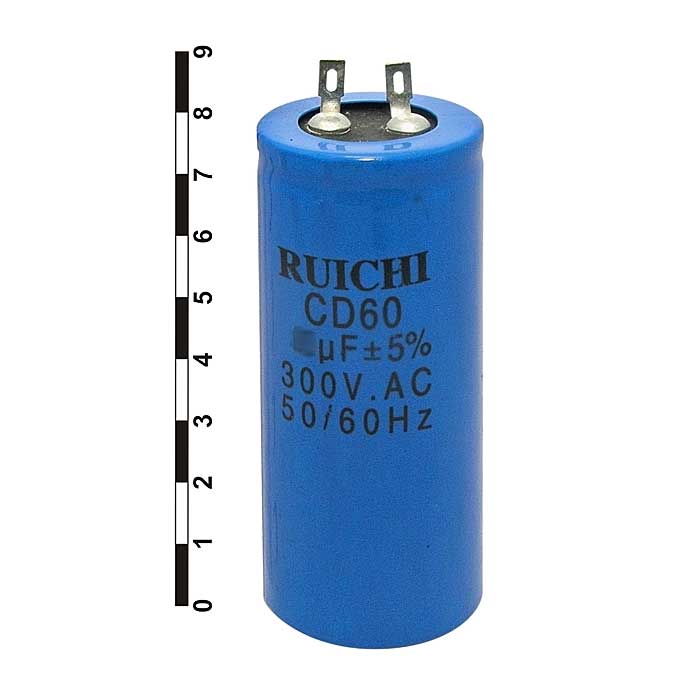 CD60 50uF 300V RUICHI пусковой конденсатор