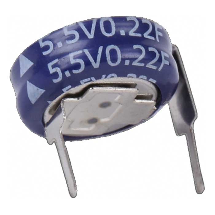 SE-5R5-D334VYH3E KAMCAP Ионистор 0.33 Ф, 5.5 В, 33 мА, горизонтальный