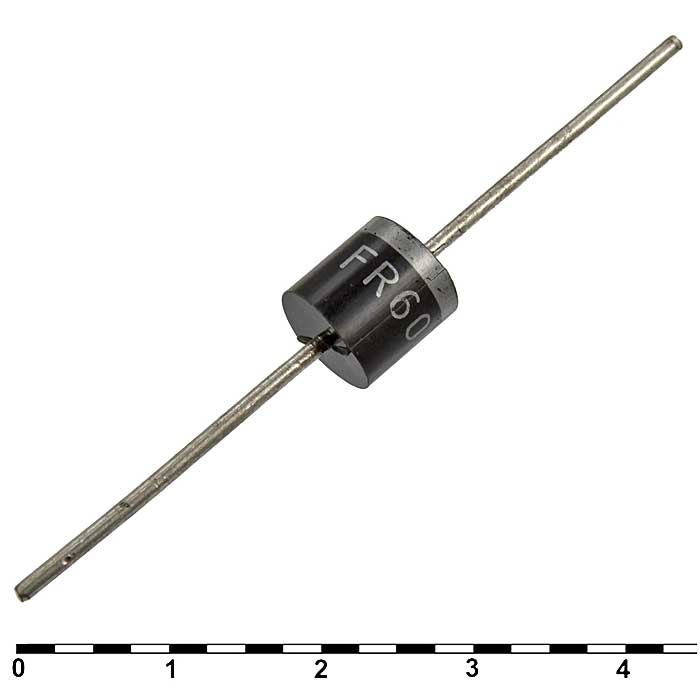 FR603 MIC быстродействующий диод, 200 В, 6 А, 150 нс, R-6