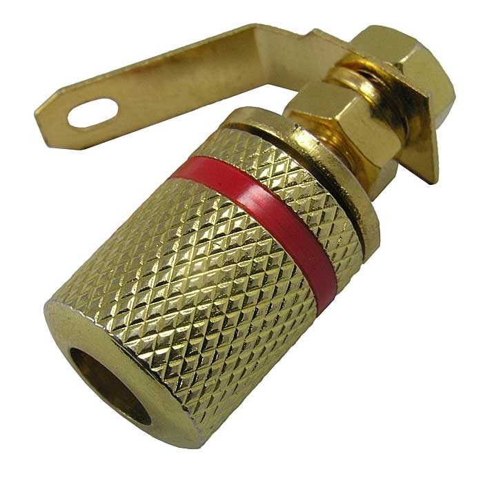 Гнездо RUICHI JD-535 красный, под пайку