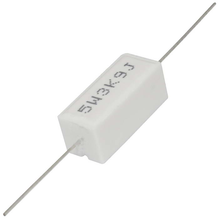 Мощный постоянный резистор XIN HUA RX27-1 3.9 кОм 5W 5% / SQP5, керамо-цементный  корпус