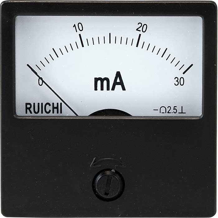 Амперметр постоянного тока аналоговый RUICHI М42301, 30 мА