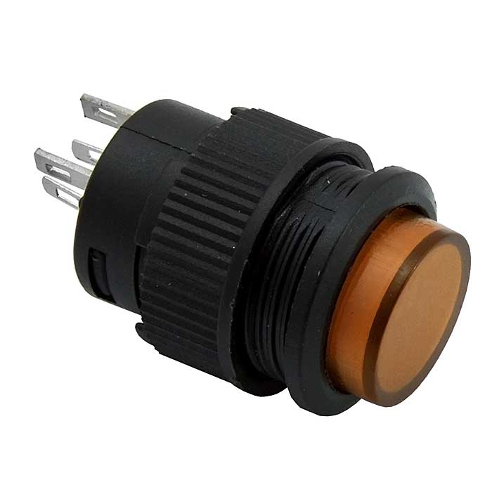 Кнопочный переключатель RUICHI R16-503AD-Y с замком