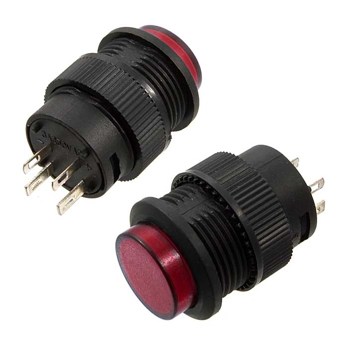 Кнопочный переключатель RUICHI R16-503BD-R без замка