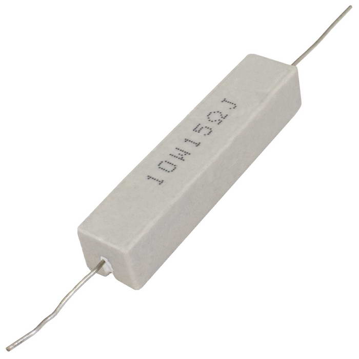 Мощный постоянный резистор XIN HUA RX27-1 15 Ом 10W 5% / SQP10, керамо-цементный  корпус