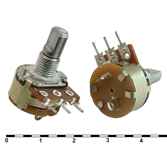 Потенциометр RUICHI S16KN1-B 50K L15F, угол поворота 300
