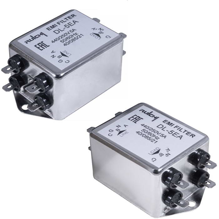 Сетевой фильтр DL-5EA 5A. 440/250V трехфазный