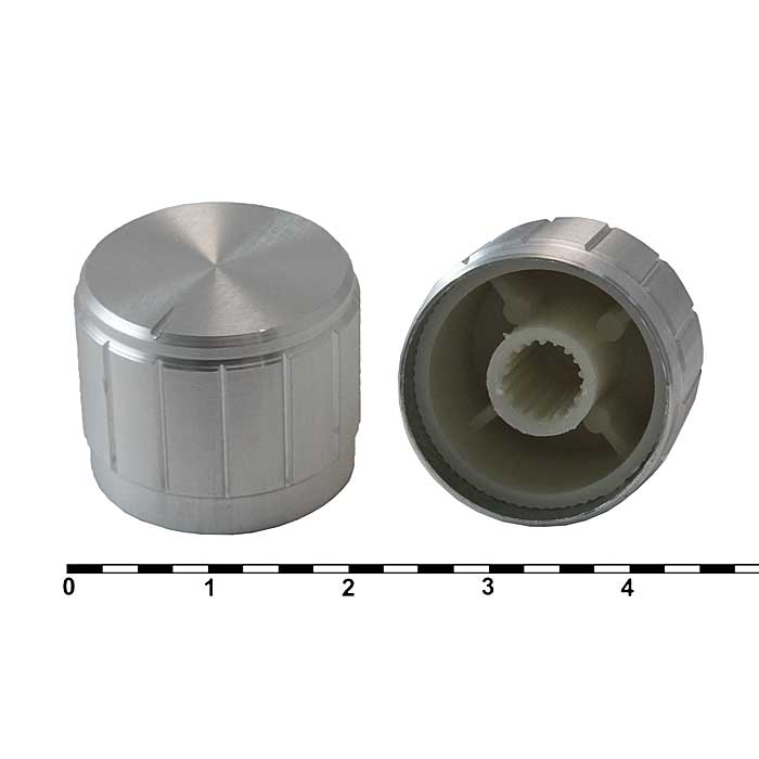 Ручка приборная RUICHI 21X17BL, на вал с зубцами