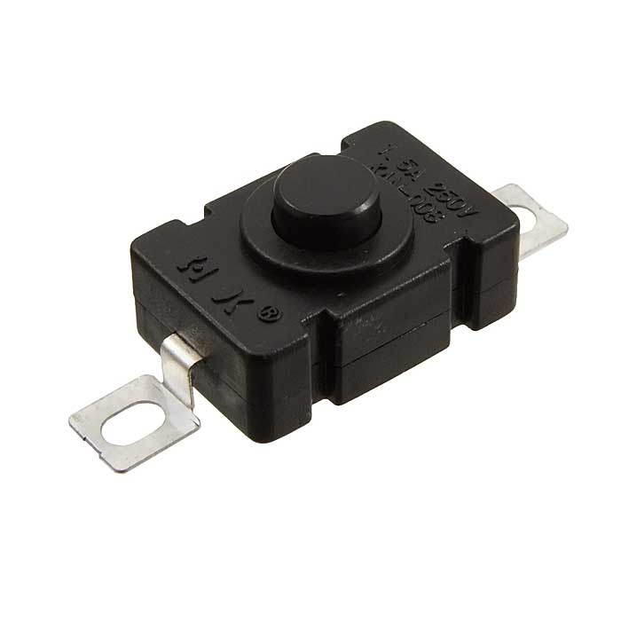 Кнопочный переключатель RUICHI MJ-PBS02A, ON-OFF, 1.5 А, 250 В