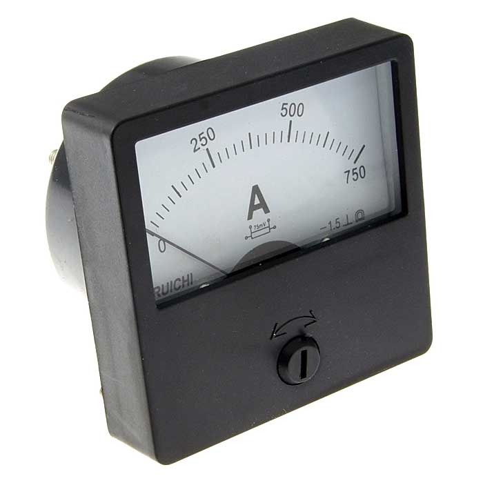 Амперметр постоянного тока аналоговый RUICHI М42301, 750 А